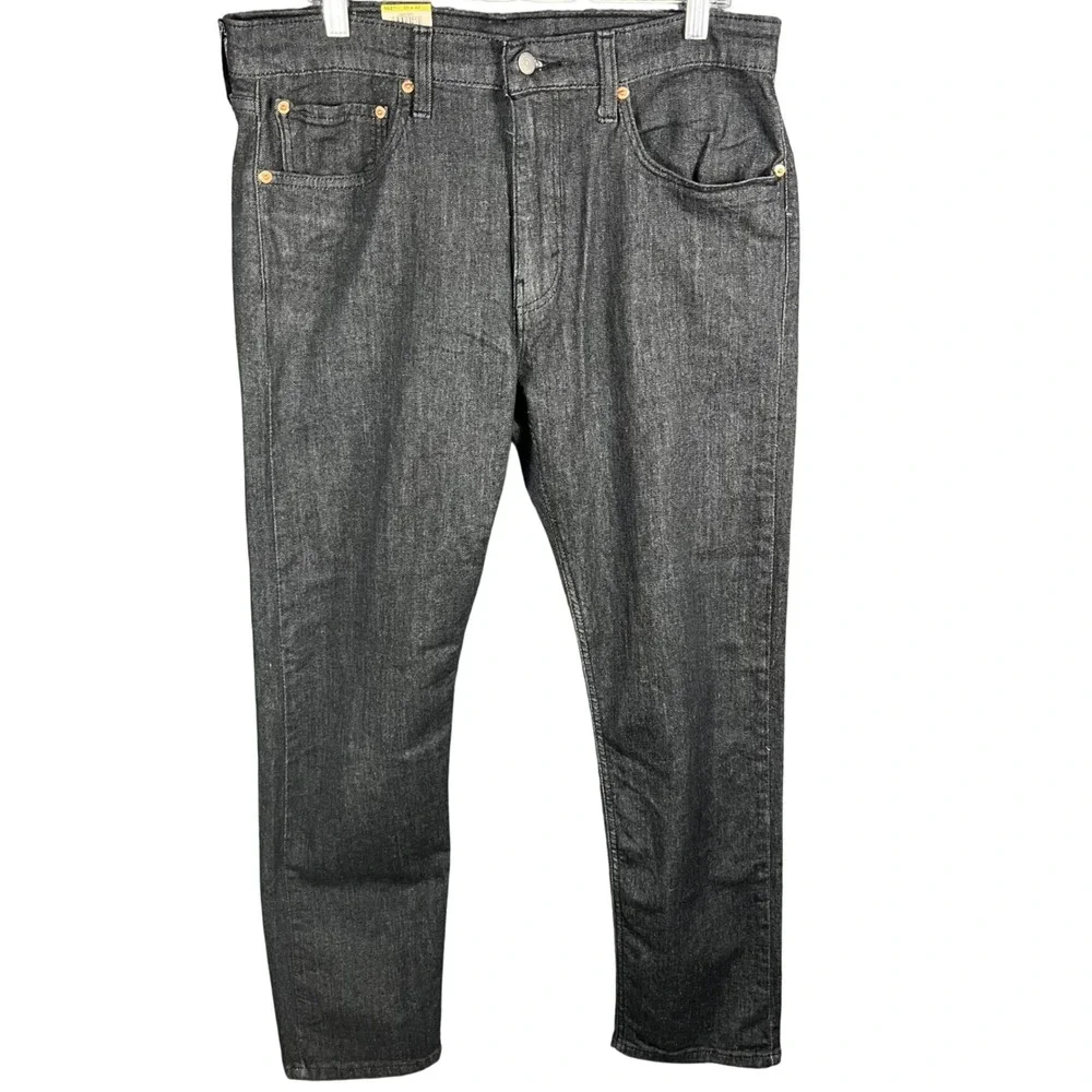 Levi's 502 Taper Jeans Mens 35 Black Levi's Flex Eco Performance Stretch